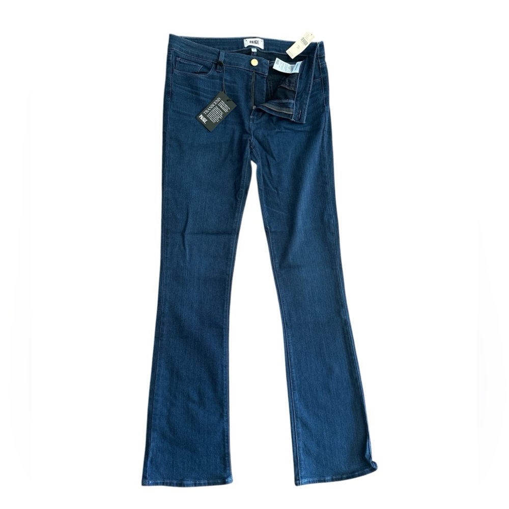 PAIGE - Manhattan mid rise slim boot jeans